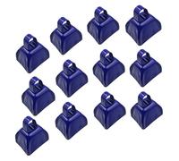 Swiixxer 10 Pack Metal Cowbell with Handle Noise Maker for Sporting Events Cheering Weddings Baseball Football Game