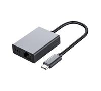 Swiixxer 1000Mbps Type-C to RJ45 Internet Cable Network Card USB Type-C to Ethernet Adapter Support PD Charging for Mobile Phone