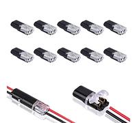 Swiixxer 10PCS Double-Wire Plug-in Connector with Locking Buckle,Pluggable Connectors 2 Pin 2 Way Universal Compact Wire Terminal