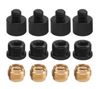 Swiixxer 12 Pieces Mic Thread Adapter Set Mic Stand Adapter 5/8 Female To 3/8 Male and 3/8 Female To 5/8 Male Screw Adapter