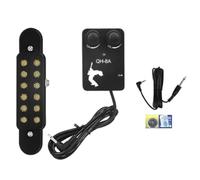 Swiixxer 12 Sound Hole Guitar Pickup Acoustic Classical Guitar Transducer with Connecting Cable Amplifier