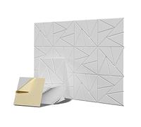 Swiixxer 12Pack Acoustic Foam Panels Sound Panels High Density with Self-Adhesive, 12X 12X 0.4Inch White