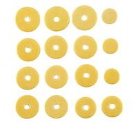 Swiixxer 16 pcs Flute Leather Pads Replacement Exquisite Wind Instrument