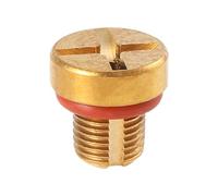 Swiixxer 17111712788 Radiator Overflow Coolant Expansion Tank Bleeder Screw Gold for E36 E39 E46 Etc.