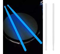 Swiixxer 1Pair 5A Luminous Drum Stick Drum Set Fluorescent Drumsticks Jazz Drumsticks Stage Glow in Dark Drum Accessories Blue