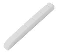 Swiixxer 1Pc Modern and Vintage Electric Guitar Six String Nut Cattle Bone Slotted for Strat Replacement M01941
