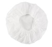 Swiixxer 1Pcs Household Waterproof Shower Cap, Swimming Cap, Hotel Elastic Shower Cap Hair Set (White)