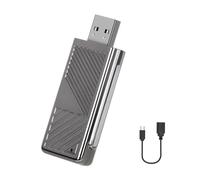 Swiixxer 2 in 1 Wireless Carplay Adapter Android Auto Box,Convert Wired to Wireless Dongle AI Box WIFI Plug & Play Bluetooth