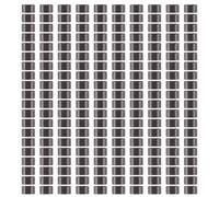 Swiixxer 200 PCS 5mm Dark Brown Color Silicone Lined Micro Rings Links Beads For I Bond Stick Tip Hair Extensions