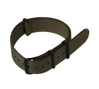 Swiixxer 20mm Green Nylon Fabric Outdoor Sport Watch Band Strap Fits WB2034