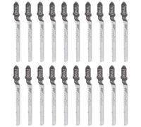 Swiixxer 20Pcs Reciprocating Jigsaw Blade T101AO T-Shank Multi Jig Saw Blades for Wood Plastic Cutting Disc