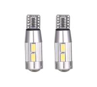 Swiixxer 2PCS W5W T10 12V 6000K 5630 10 SMD Car LED Bulb Canbus License Plate Wedge Side Turn Singal Light Super Bright White