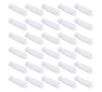 Swiixxer 30Pcs Vertical Blind Stem Replacement White Stems for Vertical Window Blind Vertical Blind Carrier Stem