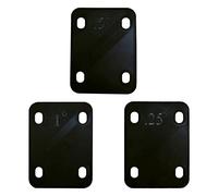 Swiixxer 3Pcs Guitar Neck Shims 0.25°, 0.5°, and 1°Degree Gasket for Guitar and Bass Bolt-on Neck Repair Replacement Accessories