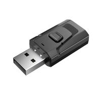 Swiixxer 4-In-1 Bluetooth 5.0 USB Bluetooth Transmitter Receiver Audio Adapter with Call Car Bluetooth Receiver Easy Install Easy to Use