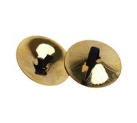 Swiixxer 4 Pieces Copper Finger Cymbals, Small Finger Cymbals for Belly Dancing, Music Equipment Finger Cymbals