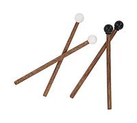 Swiixxer 4 Steel Tongue Drumsticks Rubber Drumsticks for Children for Children'S Drummers and Practitioners