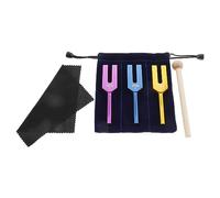 Swiixxer 4096 Hz 4160 Hz 4225 Hz Tuning Forks Set Musical Instrument Aluminum Alloy Fit for Sound Healing