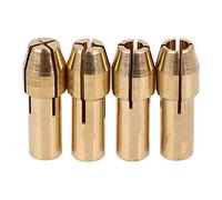 Swiixxer 4pcs Rotary Multi Tool Collet Nut Kit Set for 0.8/1.6/2.35/3.2MM