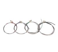 Swiixxer 4Pcs/Set Upright Bass Strings Double Bass Strings 4/4 3/4 1/2 1/4 1/8 Size 1Th 2Rd 3Nd 4St Contrabass Strings