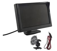 Swiixxer 5 Inch 800X480 TFT LCD HD Screen Monitor with Dual Mounting Bracket for Car Backup Camera/Rear View/DVD/Media Player