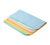 Swiixxer 5Pcs Soft Chamois Glasses Cleaner Eyeglasses Fine Fiber Clean Cloth for Lens Camera Cleaning