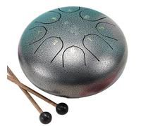 Swiixxer 6 Inch 8 Tone Rain Drum Outdoor Chakra Drum Garden Instrument Rain Drum Ethereal Drum F