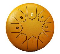 Swiixxer 6-Inch 8-Tone Sound Rain Drum Outdoor Rain Drum Percussion Instrument Yoga Exclusive Gold