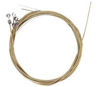 Swiixxer 6 Pcs Steel Strings Replacement for Acoustic Guitar New Silver+Brass