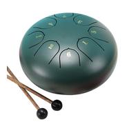 Swiixxer 6Inch 8 Tone Hollow Drum Steel Tongue Drum Garden Rain Drum Steel Tongue Drum Outdoor Rain Drum Suitable for Beginners,F