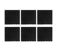Swiixxer 6pcs 30X30X4CM Soundproofing Acoustic Foam Tiles Noise Sound-Absorbing