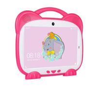 Swiixxer 7 Inch Kids Tablet Quad Core 1+8G Dual Card WiFi Android 7.0 Tablets for Study Education Kids Gift Kids Software,Pink