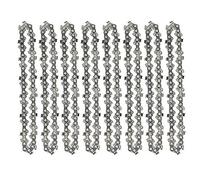 Swiixxer 8 Pcs 4 Inch Mini Steel Chainsaw Chain Electric Pruning Saw Accessory Garden Tool Replacement