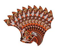 Swiixxer Acoustic Guitar Scratch Plate Printed Universal Folk Guitar Pickguard Anti-Scratch Plate Orange Color