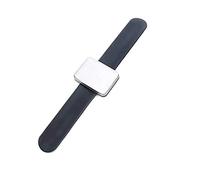 Swiixxer Adjustable Magnetic Pin Bracelet Self Adhesive Wrist Band Magnetic Plate for Salon Hairstyling Clip Black