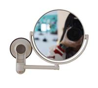 Swiixxer Bath Mirror Cosmetic Mirror 1X/3X Magnification Suction Cup Adjustable Makeup Mirror Double-Sided Bathroom Mirror