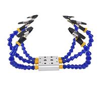 Swiixxer Bench Vise Table Clamp Soldering Station with 6Pcs Flexible Arms Soldeirng Iron Holder PCB Welding Repair Tool