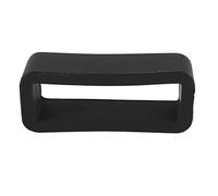 Swiixxer Black Watch Strap Retaining Hoop Loop Rubber Retainer Buckle Holder 22mm