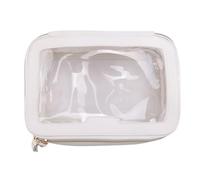 Swiixxer Clear Makeup Case Toiletry Bag Multipurpose Travel Makeup Train Case Portable Cosmetic Organizer Transparent Storage Bag Easy to Use About 23 X 8 X 15cm