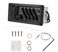 Swiixxer Complete Kit EQ Pre-Amp plus Pickup for Acoustic Guitar 7545R-4 Bands plus Colume Control, Supplied with A Battery Box
