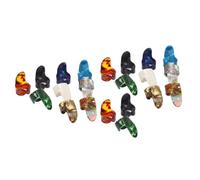 Swiixxer Finger Picks, Medium, Flat Thumbpicks, Celluloid Guitar Finger Picks (24 Pieces Forefinger Picks)