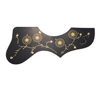 Swiixxer Flower Decoration EJ200 Style Acoustic Guitar Pickguard, Black