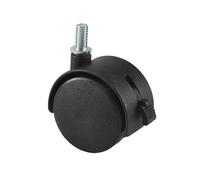 Swiixxer Furniture Swivel Locking Caster 8mm Screw Stem 2-inch Dia Wheel Black