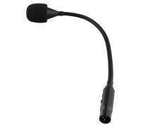 Swiixxer Gooseneck Microphone 3 Pin Flexible Noise Reduction Gooseneck Plug in Microphone for Meeting Rooms