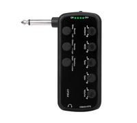 Swiixxer Guitar Amplifier Guitar Effects Portable Headphone Amplifier Plug and Play for Electric Guitar Musical Instrument