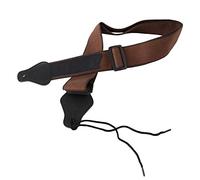Swiixxer Guitar Strap with 3 Pick Holders 100% Strap for Bass Electric & Acoustic Guitars (Coffee)