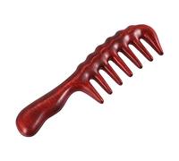 Swiixxer Hair Comb for Detangling - Wide Tooth Wood Comb for Curly Hair - No Static Natural Wooden Sandalwood Comb