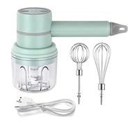 Swiixxer Hand Mixer Cordless Electric Blender Portable Multi-Purpose Food Beater for Mixing Eggs Whipping Cream Chopping Garlic C