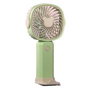 Swiixxer Handheld Small Fan Outdoor Portable Fan 3-Speed Rechargeable 400mAh Battery Multi-Function Fan Phone Holder Outdoor B