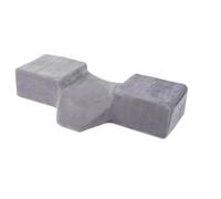 Swiixxer Lash Neck Pillow for Lash Extensions Ergonomic Lash Pillow Memory Foam Lash Bed Pillow+Side Pocket Ergonomic Curve Gray